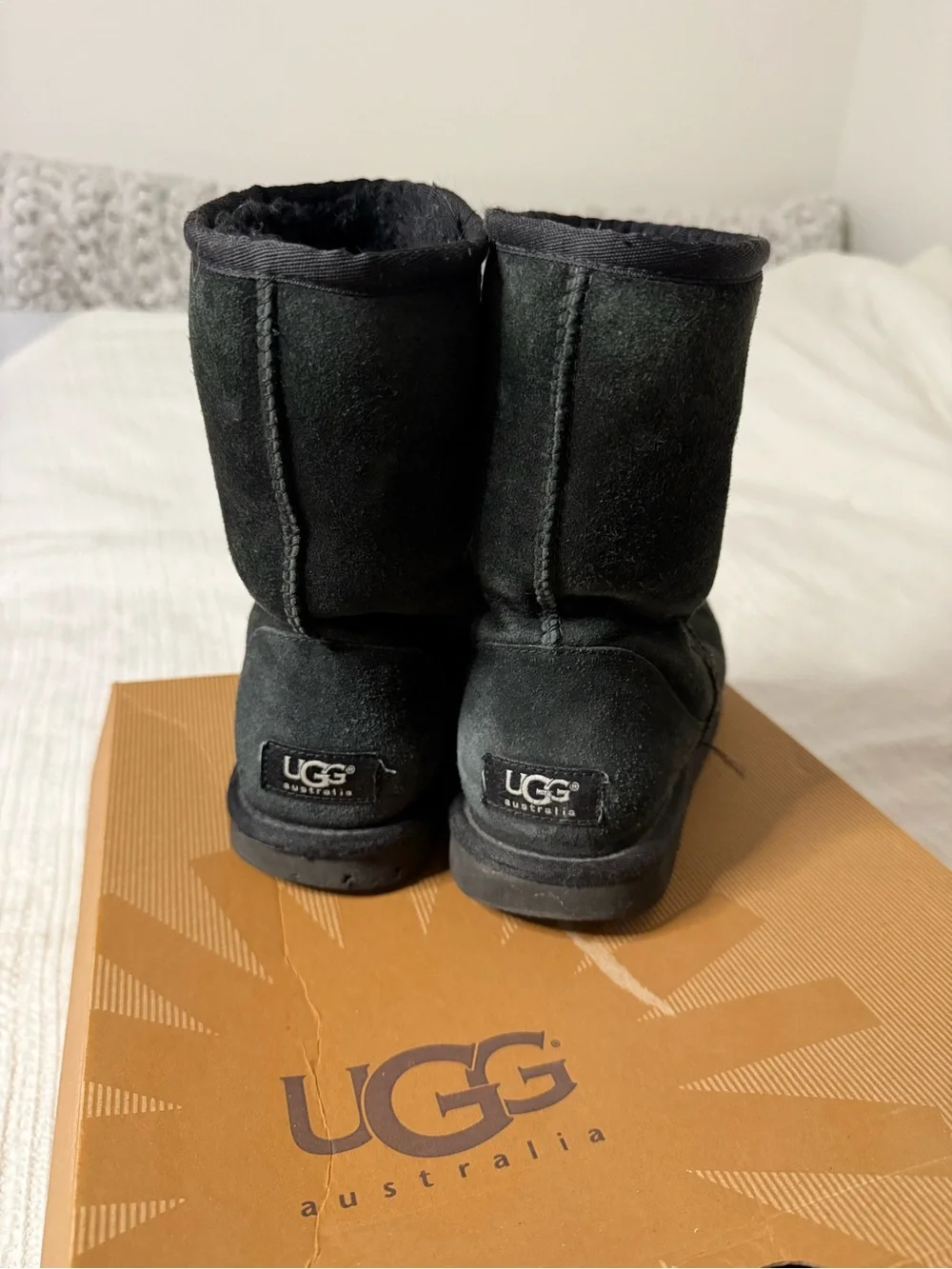 UGG Black Classic Short Boots - Women's Winter Boot